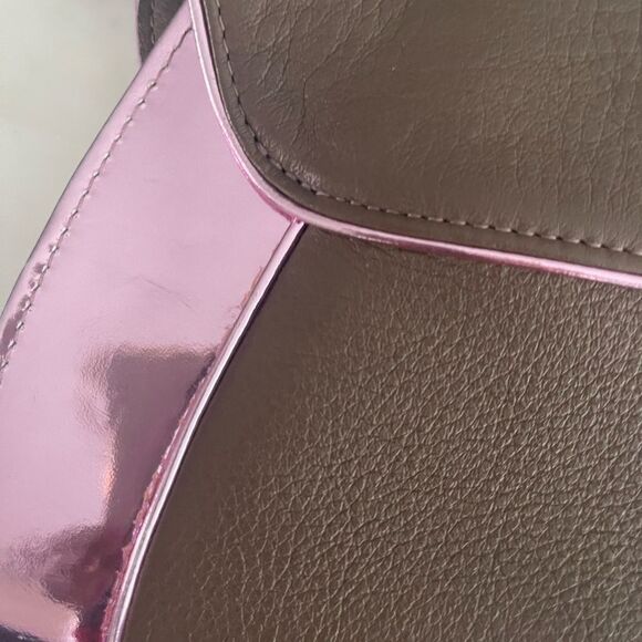 Elegant Brown and Pink Clutch - Picture 5 of 6